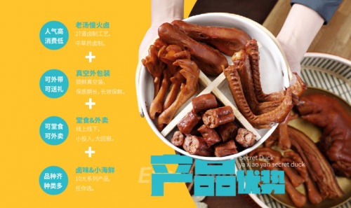 餐饮创业选项目 鸭小言秘制鸭货商业项目分析