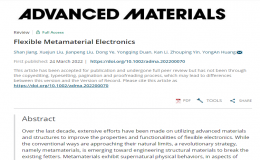 黄永安教授团队提出“柔性超材料电子”概念