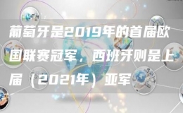 葡萄牙是2019年的首届欧国联赛冠军，西班牙则是上届（202