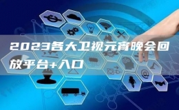 2023各大卫视元宵晚会回放平台+入口