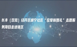 长丰（双凤）经开区峰宁社区“俭爱新婚礼”志愿服务项目走进辖区