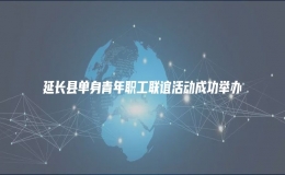 延长县单身青年职工联谊活动成功举办 