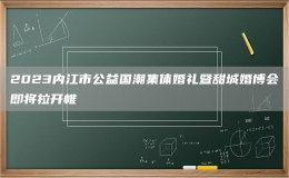 2023内江市公益国潮集体婚礼暨甜城婚博会即将拉开帷