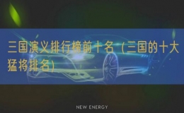 三国演义排行榜前十名（三国的十大猛将排名）