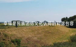 幸福是民族团结文化认同的和谐包容