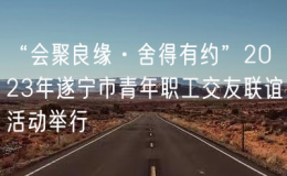 “会聚良缘·舍得有约”2023年遂宁市青年职工交友联谊活动举行