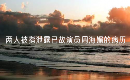 两人被指泄露已故演员周海媚的病历