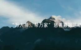 “万人捐，帮万家”慈善募捐活动