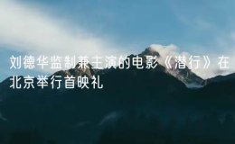 刘德华监制兼主演的电影《潜行》在北京举行首映礼