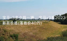 宝马x3多少钱一辆，宝马x3系2023新款价格(落地价40万)