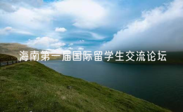 海南第一届国际留学生交流论坛在三亚举行