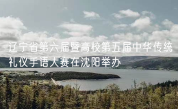 辽宁省第六届暨高校第五届中华传统礼仪手语大赛在沈阳举办