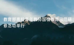 教育部高校青年教师国情教育示范研修活动举行