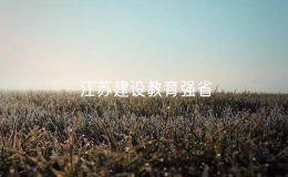 江苏对建设教育强省作出新部署