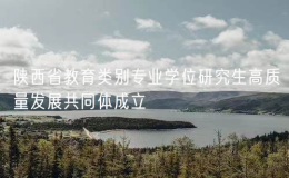 陕西省教育类别专业学位研究生高质量发展共同体成立